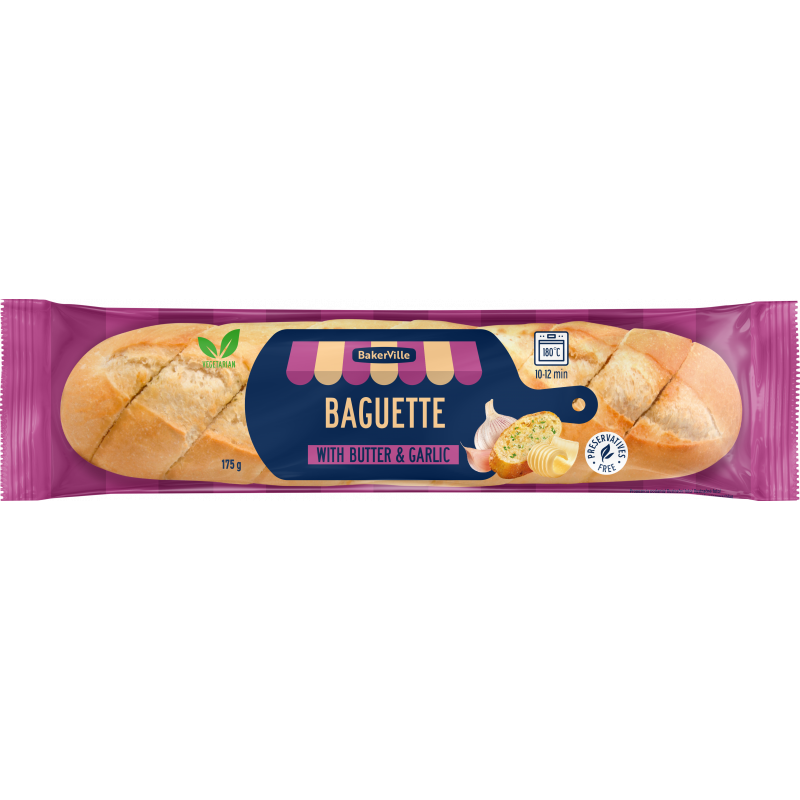 Aryzta Bagietka z masłem i czosnkiem 175g